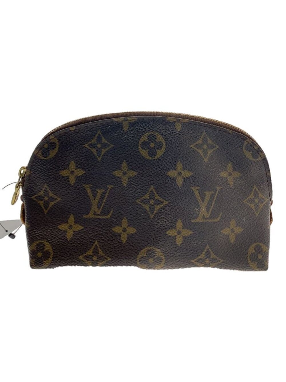 LOUIS VUITTON Pochette Cosmtique Monogram Canvas Brown Leather Brown Monogram